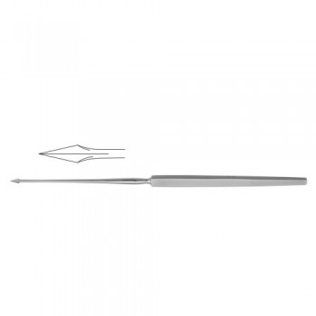 Politzer Tympanum Needle Stainless Steel, 17.5 cm - 7" 